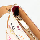 LOUIS VUITTON Monogram Multicolor Lodge GM Bag White M40051 Auth 136625V-9