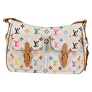 LOUIS VUITTON Monogram Multicolor Lodge GM Bag White M40051 Auth 136625V-13
