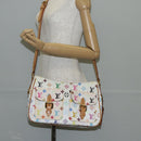 LOUIS VUITTON Monogram Multicolor Lodge GM Bag White M40051 Auth 136625V-25