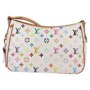 LOUIS VUITTON Monogram Multicolor Lodge GM Bag White M40051 Auth 136625V-2