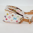 LOUIS VUITTON Monogram Multicolor Lodge GM Bag White M40051 Auth 136625V-4