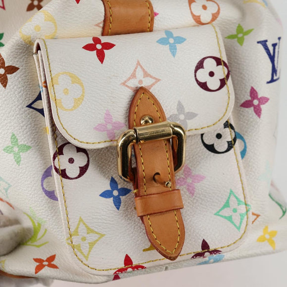 LOUIS VUITTON Monogram Multicolor Petit Noe Bag White M42229 LV Auth 136626V