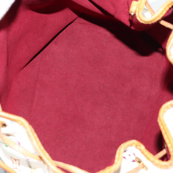 LOUIS VUITTON Monogram Multicolor Petit Noe Bag White M42229 LV Auth 136626V