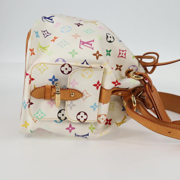 LOUIS VUITTON Monogram Multicolor Petit Noe Bag White M42229 LV Auth 136626V