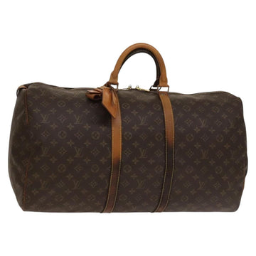 LOUIS VUITTON Monogram Keepall 55 Boston Bag M41424 LV Auth 136634