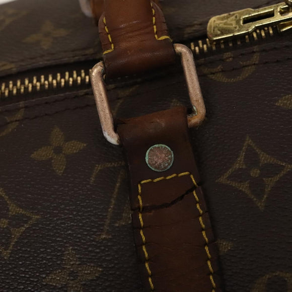 LOUIS VUITTON Monogram Keepall 55 Boston Bag M41424 LV Auth 136634