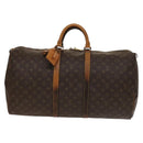 LOUIS VUITTON Monogram Keepall 55 Boston Bag M41424 LV Auth 136634-2