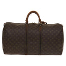 LOUIS VUITTON Monogram Keepall 55 Boston Bag M41424 LV Auth 136634-3