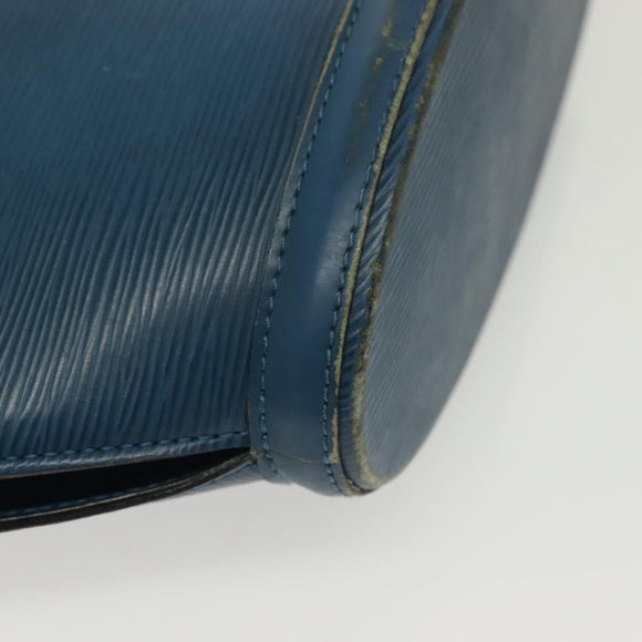 LOUIS VUITTON Epi Saint Jacques Poignees Long Bag Blue M52265 LV Auth 136637