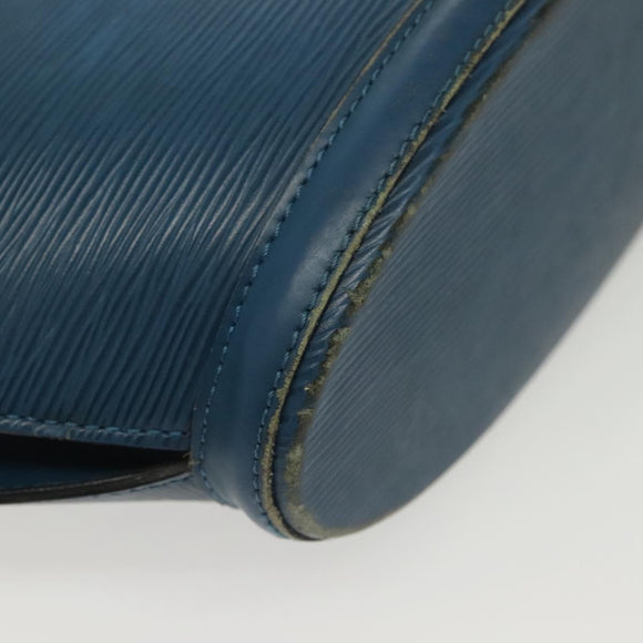 LOUIS VUITTON Epi Saint Jacques Poignees Long Bag Blue M52265 LV Auth 136637