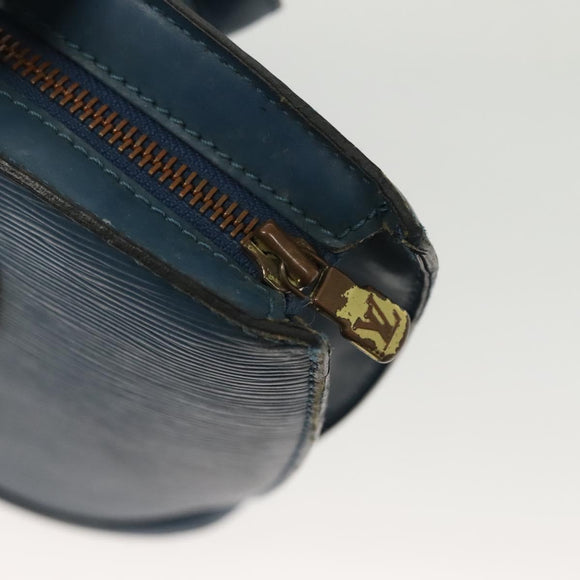 LOUIS VUITTON Epi Saint Jacques Poignees Long Bag Blue M52265 LV Auth 136637