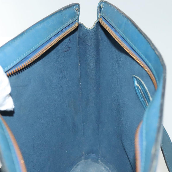 LOUIS VUITTON Epi Saint Jacques Poignees Long Bag Blue M52265 LV Auth 136637