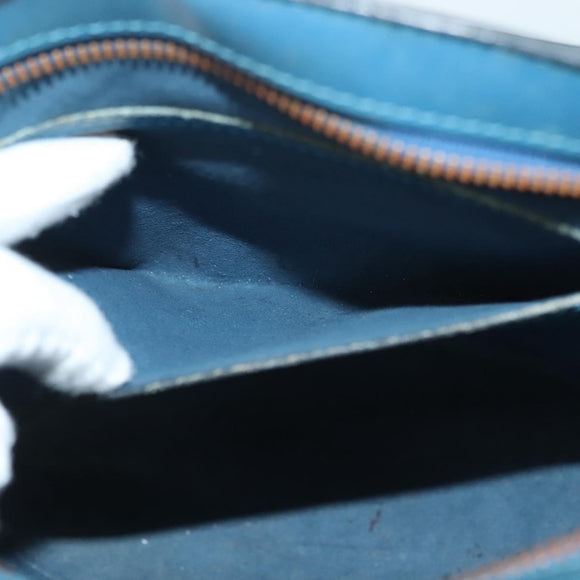 LOUIS VUITTON Epi Saint Jacques Poignees Long Bag Blue M52265 LV Auth 136637