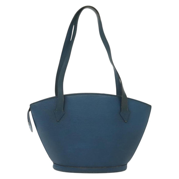 LOUIS VUITTON Epi Saint Jacques Poignees Long Bag Blue M52265 LV Auth 136637