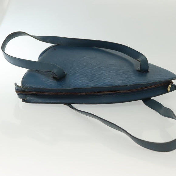 LOUIS VUITTON Epi Saint Jacques Poignees Long Bag Blue M52265 LV Auth 136637