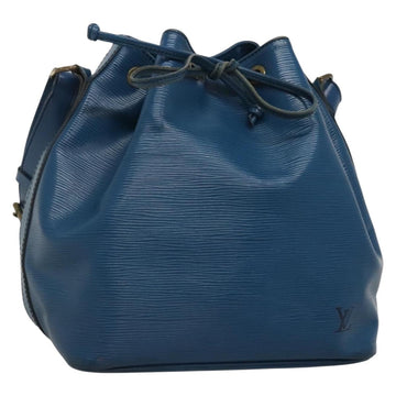 LOUIS VUITTON Epi Petit Noe Shoulder Bag Blue M44105 LV Auth 136638