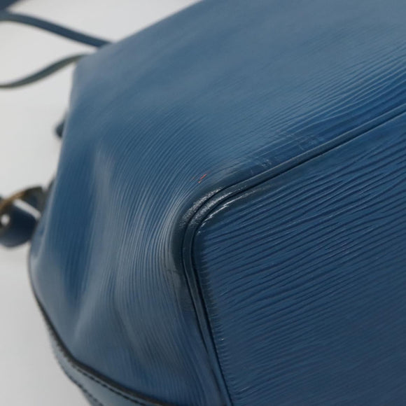 LOUIS VUITTON Epi Petit Noe Shoulder Bag Blue M44105 LV Auth 136638