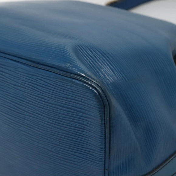 LOUIS VUITTON Epi Petit Noe Shoulder Bag Blue M44105 LV Auth 136638