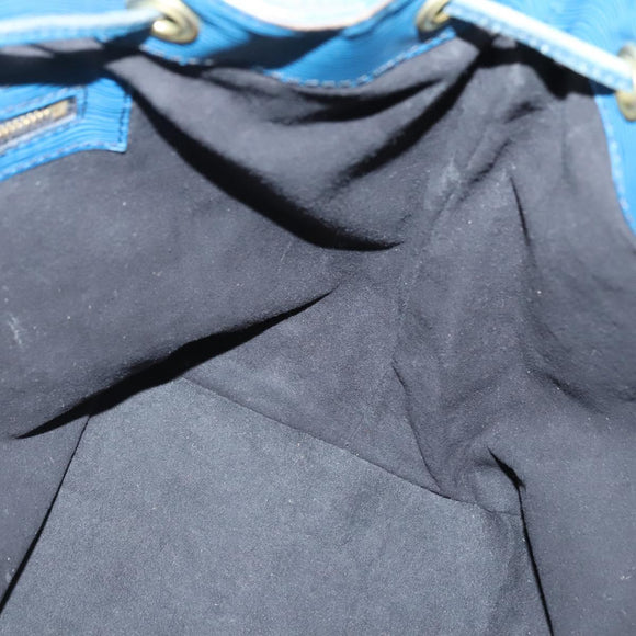 LOUIS VUITTON Epi Petit Noe Shoulder Bag Blue M44105 LV Auth 136638