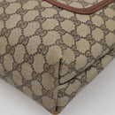 GUCCI GG Supreme Web Sherry Line Tote Bag PVC Beige 39 002 4487 Auth 136646-9