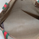 GUCCI GG Supreme Web Sherry Line Tote Bag PVC Beige 39 002 4487 Auth 136646-10