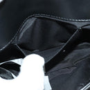 VERSACE Chain Shoulder Bag Leather Black Gold Auth 136648-21