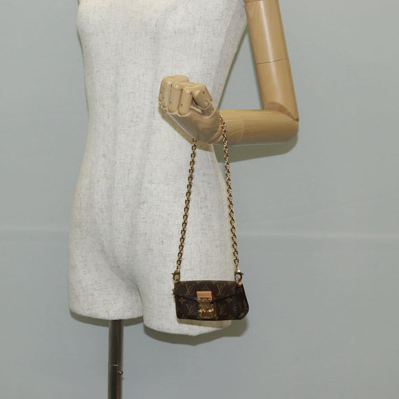 LOUIS VUITTON Monogram Bitsy Pouch M00991 LV Auth 136651M