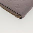 LOUIS VUITTON Monogram Empreinte Zippy Wallet Purple M83225 LV Auth 136652-10