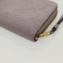LOUIS VUITTON Monogram Empreinte Zippy Wallet Purple M83225 LV Auth 136652-11