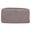 LOUIS VUITTON Monogram Empreinte Zippy Wallet Purple M83225 LV Auth 136652-3