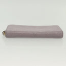 LOUIS VUITTON Monogram Empreinte Zippy Wallet Purple M83225 LV Auth 136652-7