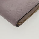 LOUIS VUITTON Monogram Empreinte Zippy Wallet Purple M83225 LV Auth 136652-9