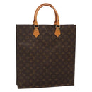 LOUIS VUITTON Monogram Sac Plat Hand Bag M51140 LV Auth 136656-1