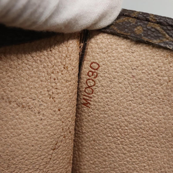 LOUIS VUITTON Monogram Sac Plat Hand Bag M51140 LV Auth 136656