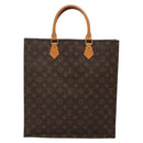 LOUIS VUITTON Monogram Sac Plat Hand Bag M51140 LV Auth 136656-3