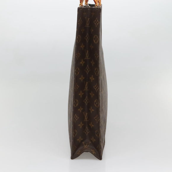 LOUIS VUITTON Monogram Sac Plat Hand Bag M51140 LV Auth 136656