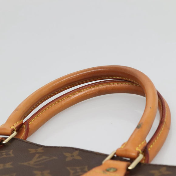 LOUIS VUITTON Monogram Sac Plat Hand Bag M51140 LV Auth 136656