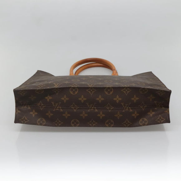 LOUIS VUITTON Monogram Sac Plat Hand Bag M51140 LV Auth 136656