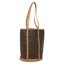 LOUIS VUITTON Monogram Bucket GM Shoulder Bag M42236 LV Auth 136660-1