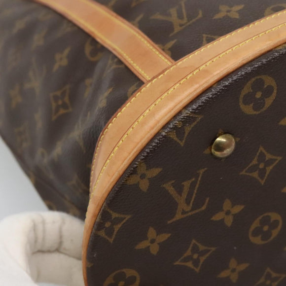 LOUIS VUITTON Monogram Bucket GM Shoulder Bag M42236 LV Auth 136660