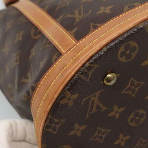 LOUIS VUITTON Monogram Bucket GM Shoulder Bag M42236 LV Auth 136660