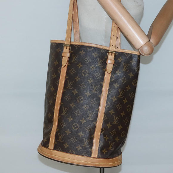 LOUIS VUITTON Monogram Bucket GM Shoulder Bag M42236 LV Auth 136660