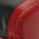 LOUIS VUITTON Epi Noe Shoulder Bag Bicolor Black Red M44017 LV Auth 136663-9