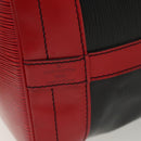 LOUIS VUITTON Epi Noe Shoulder Bag Bicolor Black Red M44017 LV Auth 136663-17