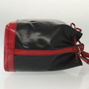 LOUIS VUITTON Epi Noe Shoulder Bag Bicolor Black Red M44017 LV Auth 136663-3