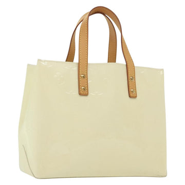LOUIS VUITTON Monogram Vernis Reade PM Hand Bag Perle M91336 LV Auth 136665