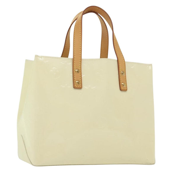 LOUIS VUITTON Monogram Vernis Reade PM Hand Bag Perle M91336 LV Auth 136665