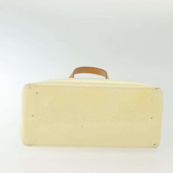 LOUIS VUITTON Monogram Vernis Reade PM Hand Bag Perle M91336 LV Auth 136665