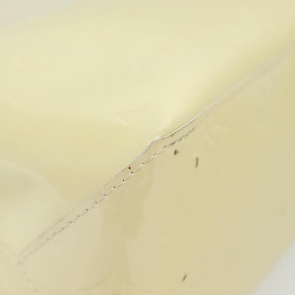 LOUIS VUITTON Monogram Vernis Reade PM Hand Bag Perle M91336 LV Auth 136665