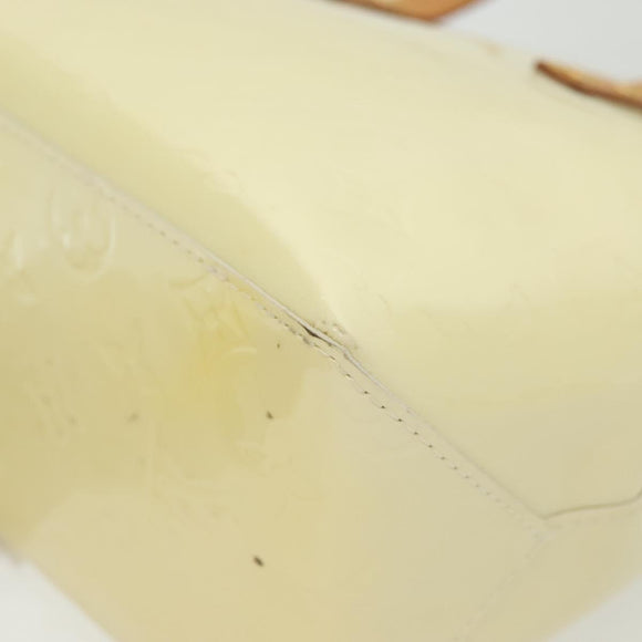 LOUIS VUITTON Monogram Vernis Reade PM Hand Bag Perle M91336 LV Auth 136665